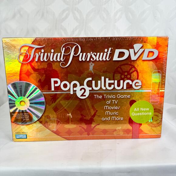 Parker Brothers Trivial Pursuit DVD Pop Culture 2nd Edition 2005 New & Sealed - Picture 2 of 6